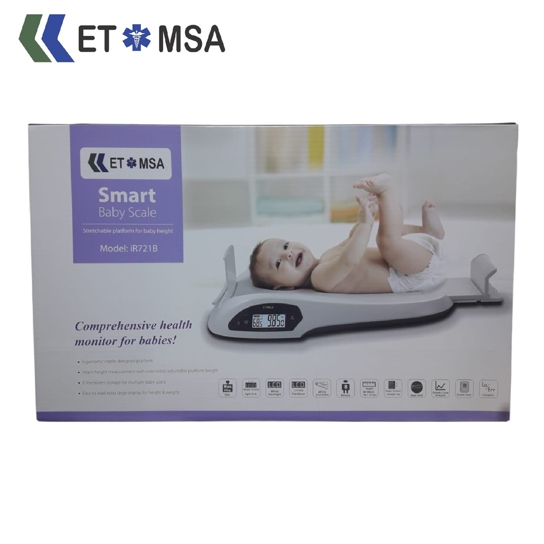 BALANZA DIGITAL PEDIATRICA CON TALLIMETRO ETIMSA IR721B
