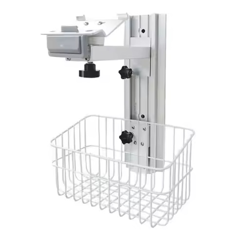 RACK DE PARED CON CANASTA PARA MONITOR MINDRAY